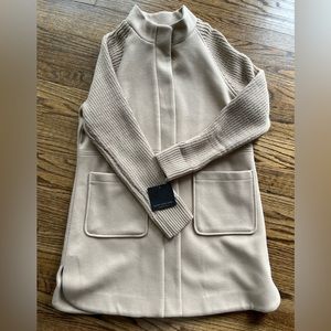 Marc New York Camel Colored Sweater-Sleeve Coat NWT